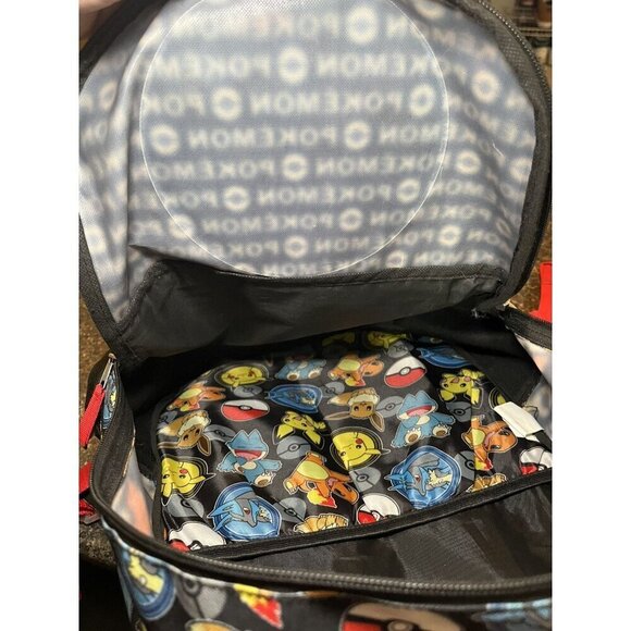 Bioworld Pokemon Kids' 16" Backpack Featuring Pikachu Eevee Charmander Unisex - Picture 8 of 8